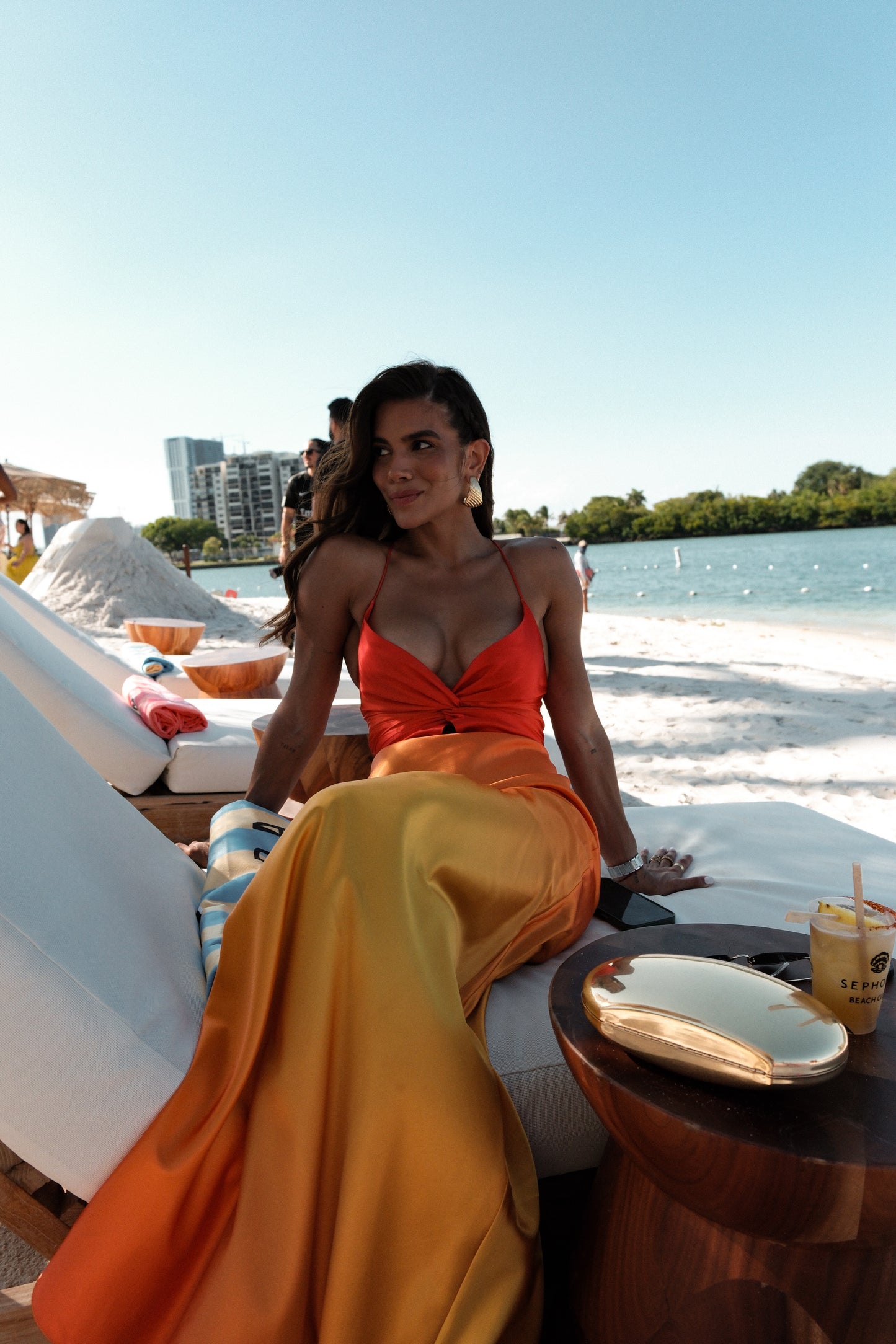 Vestido Luna - Naranja Degradé