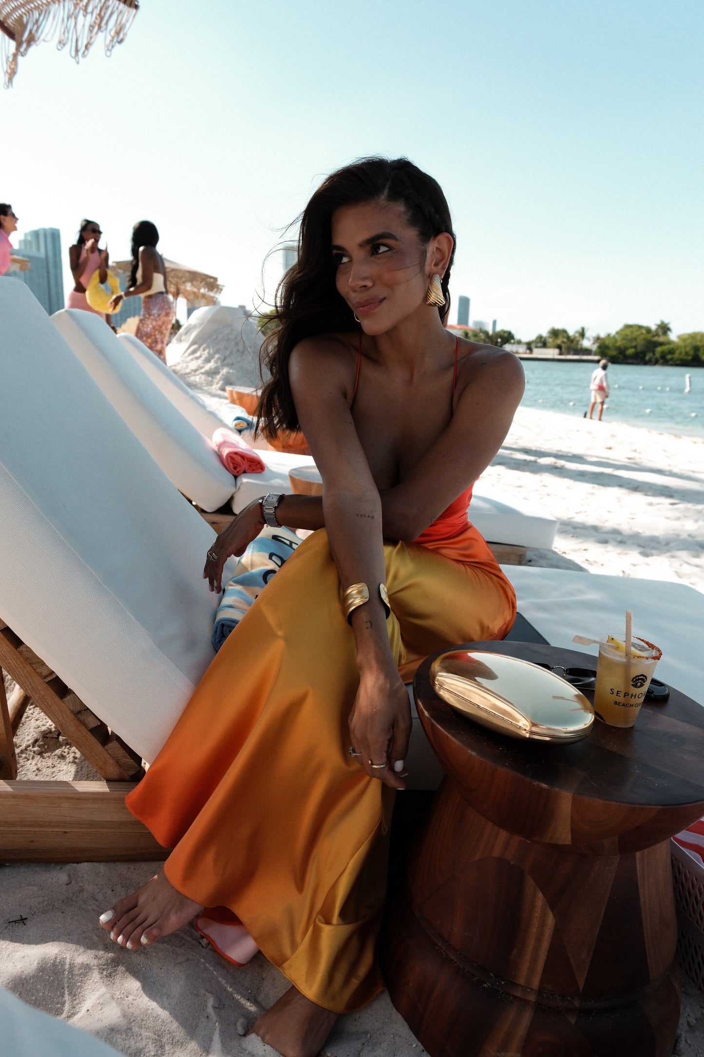 Vestido Luna - Naranja Degradé