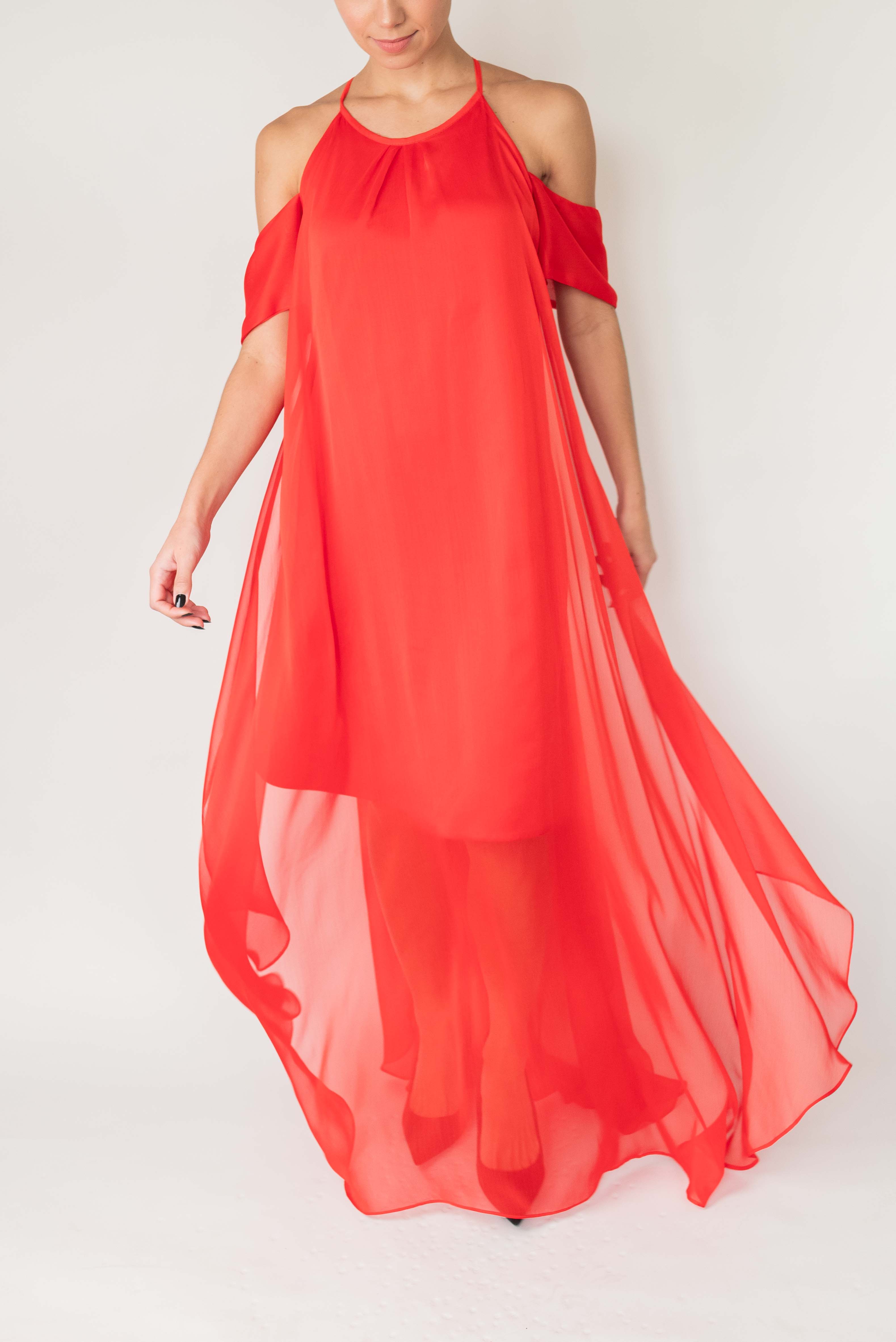 Vestido Olga - Coral
