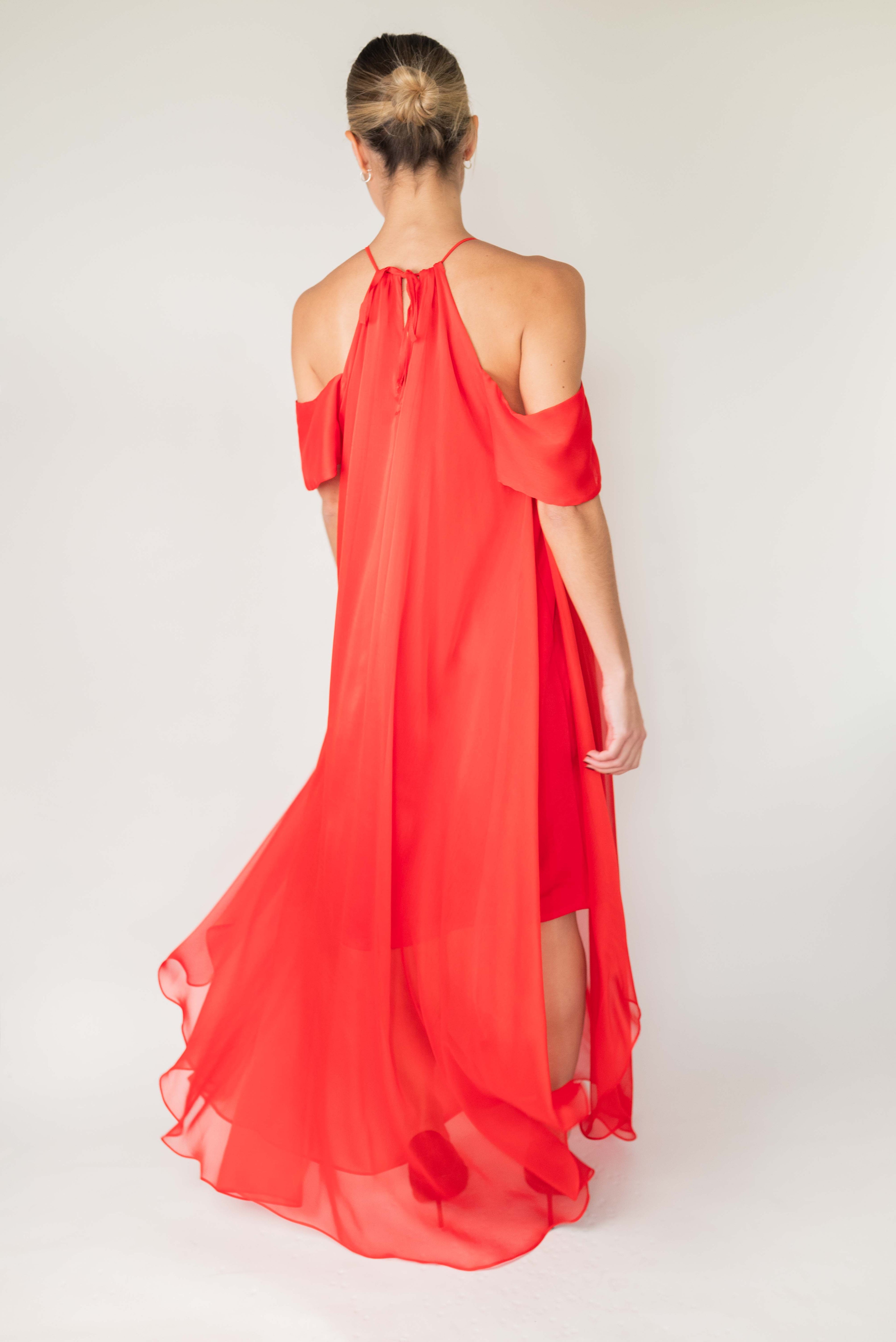 Vestido Olga - Coral