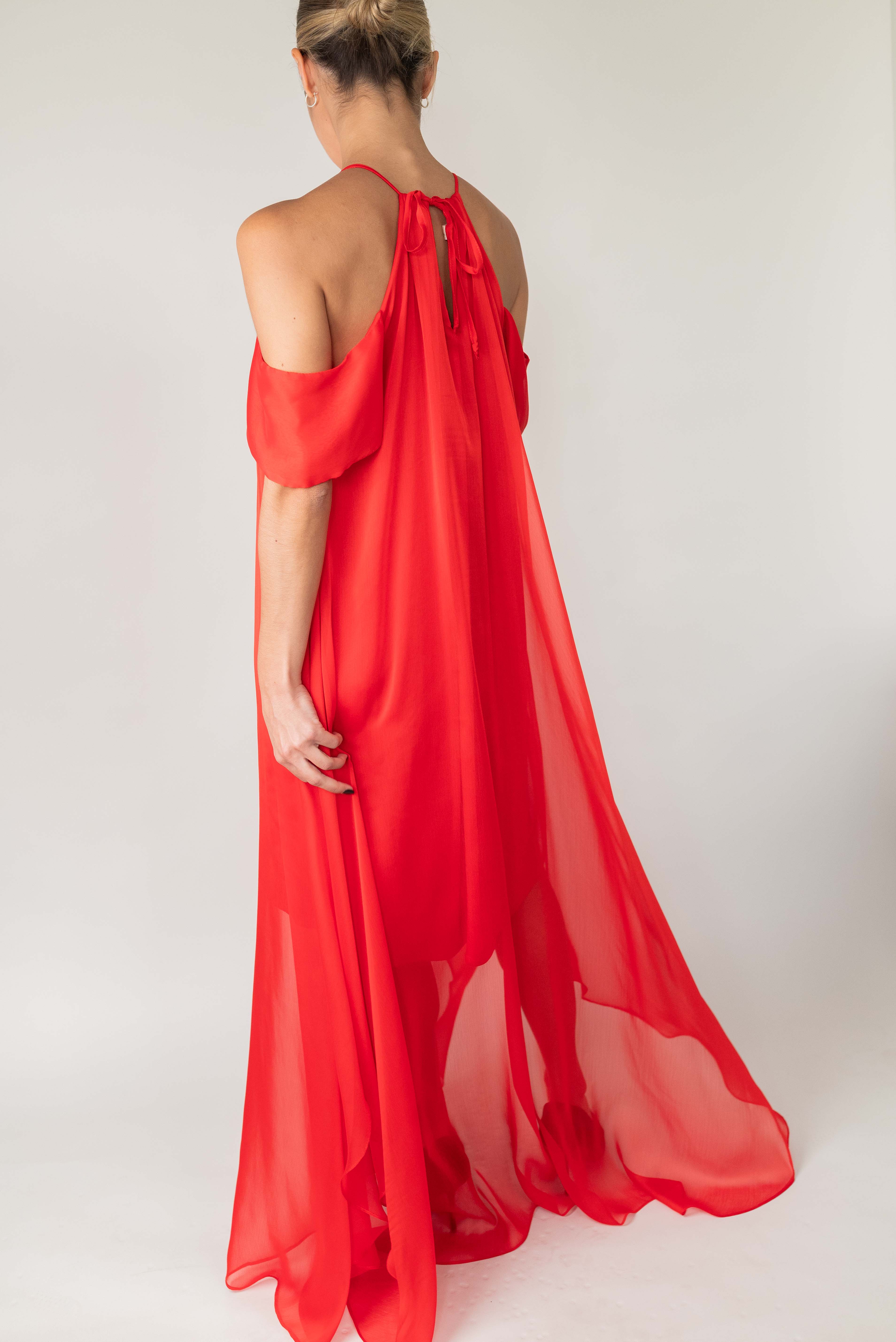 Vestido Olga - Coral