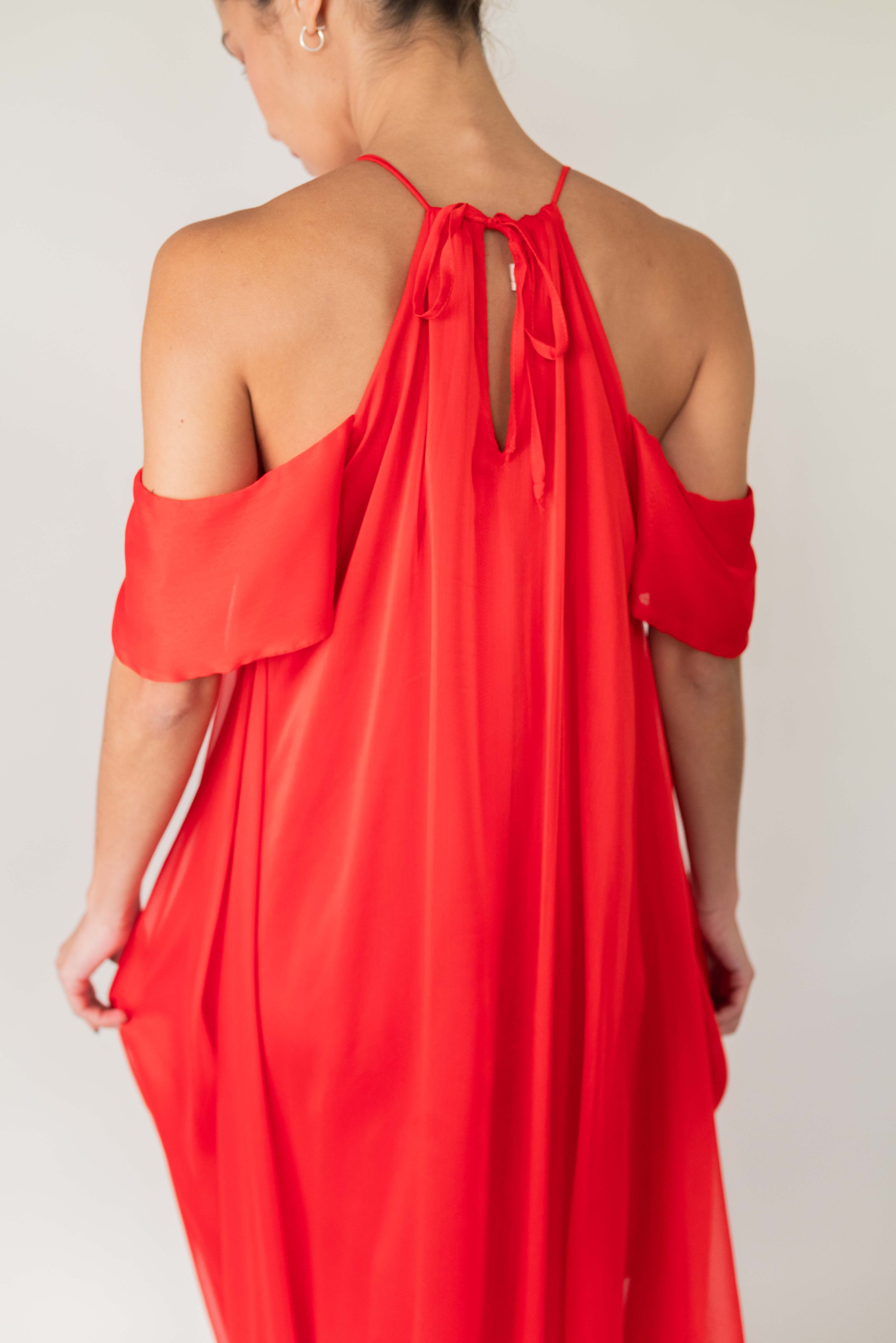 Vestido Olga - Coral