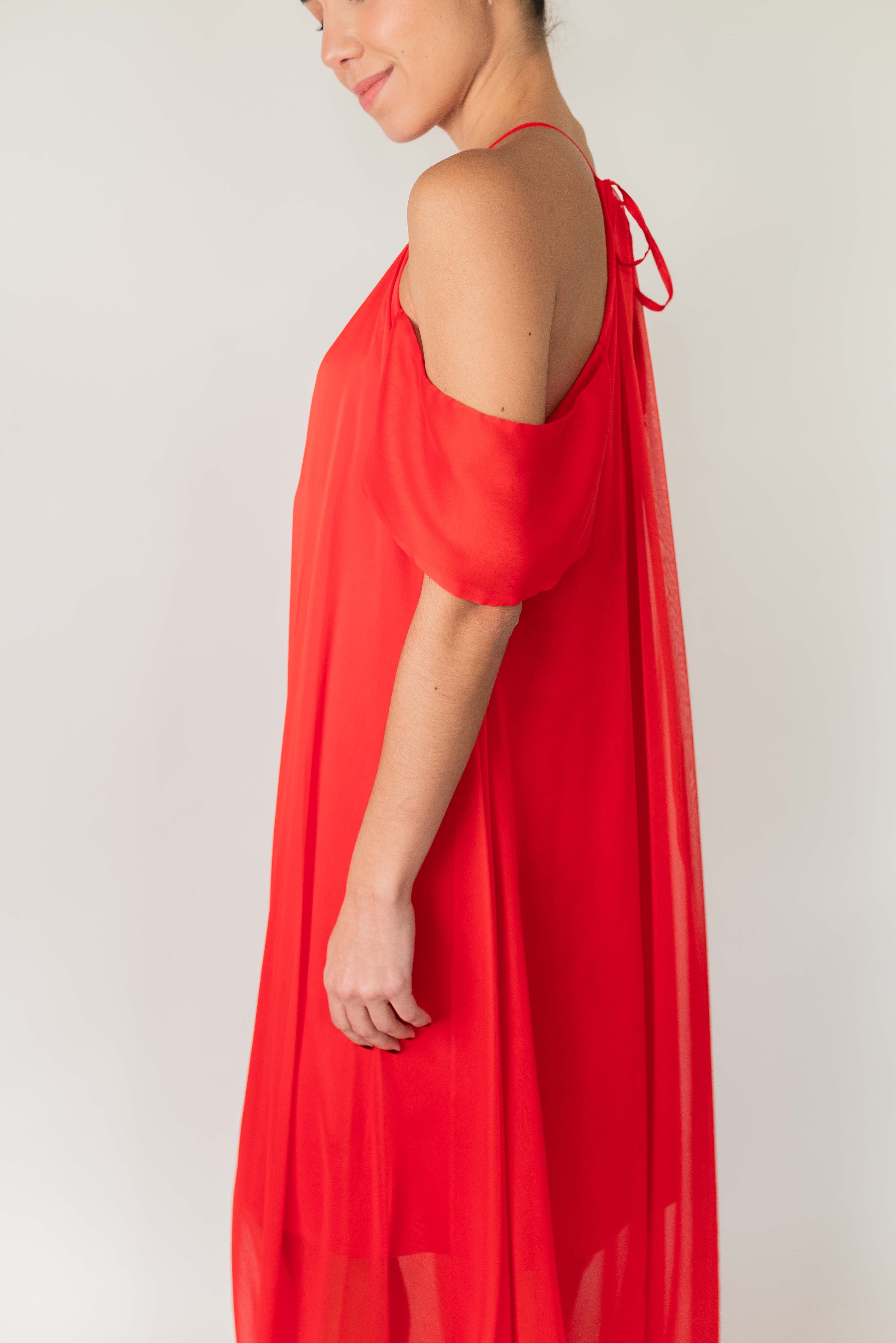 Vestido Olga - Coral