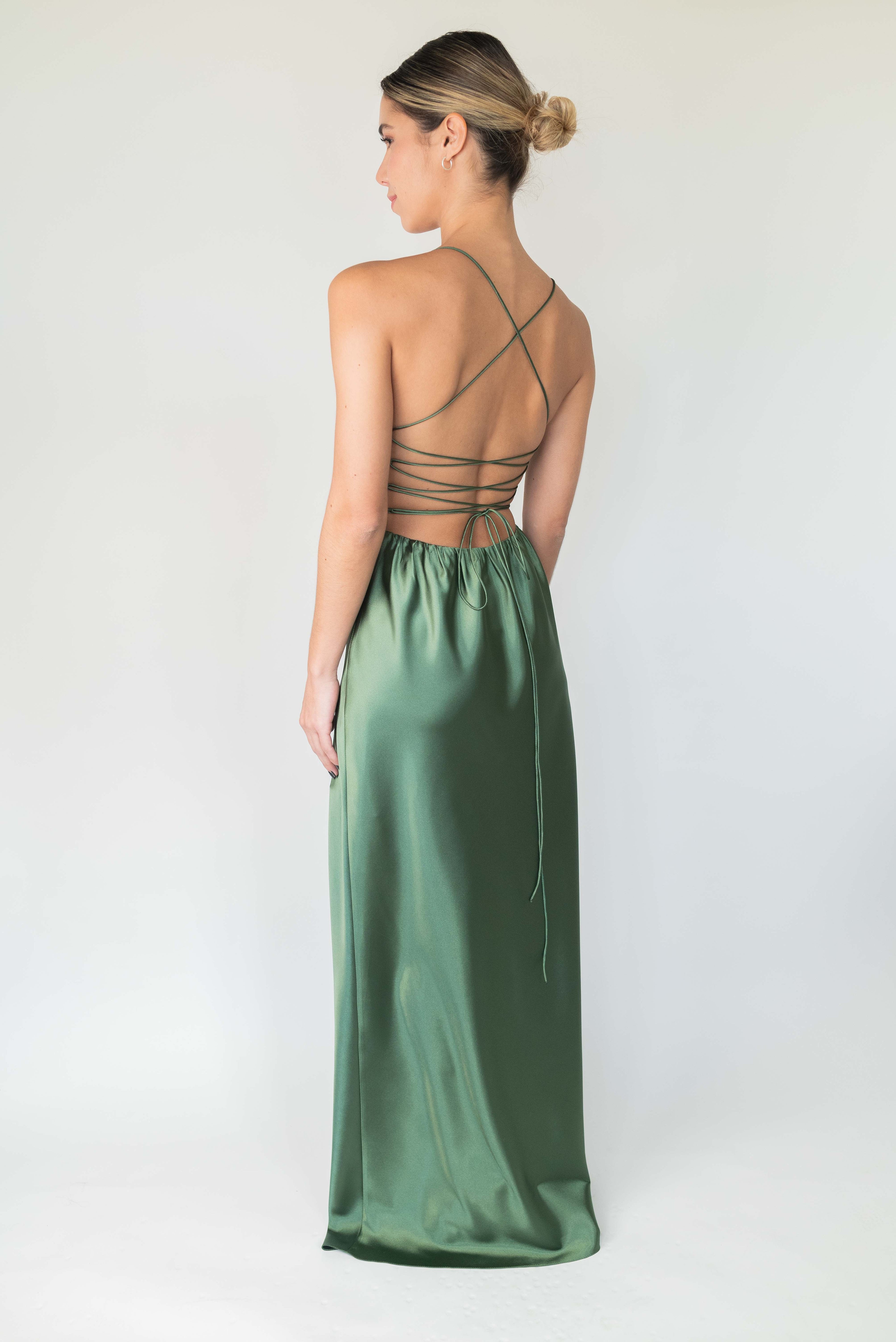 Vestido Luna - Verde Oliva
