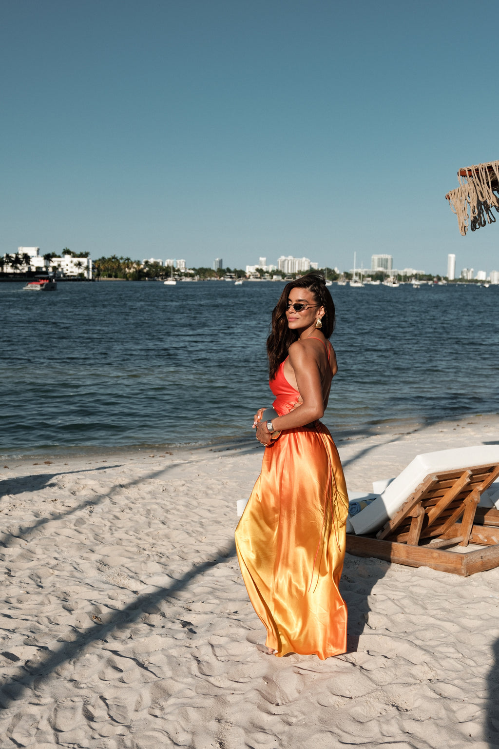 Luna Dress - Orange Gradient