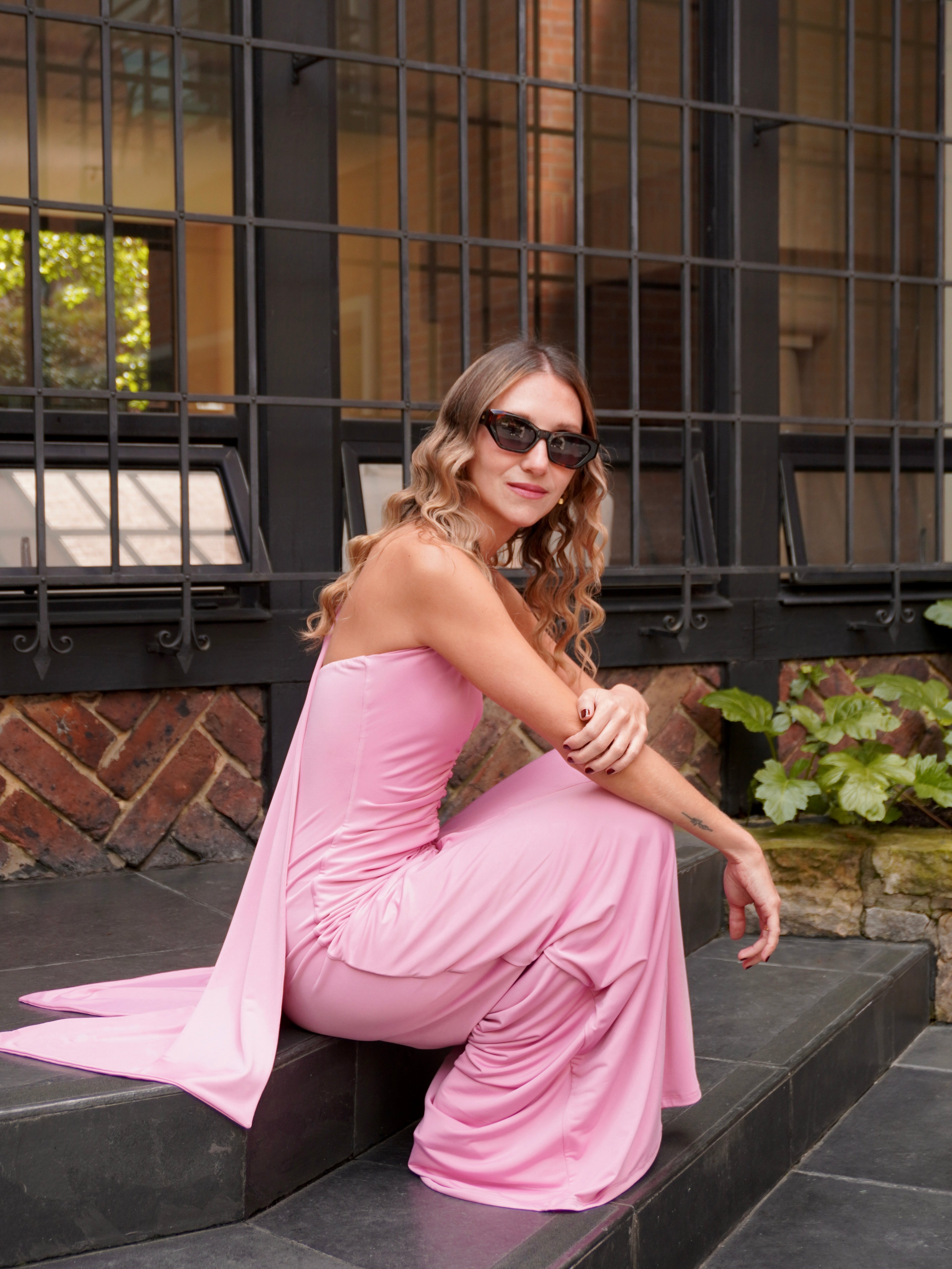 Vestido Erika Rosado