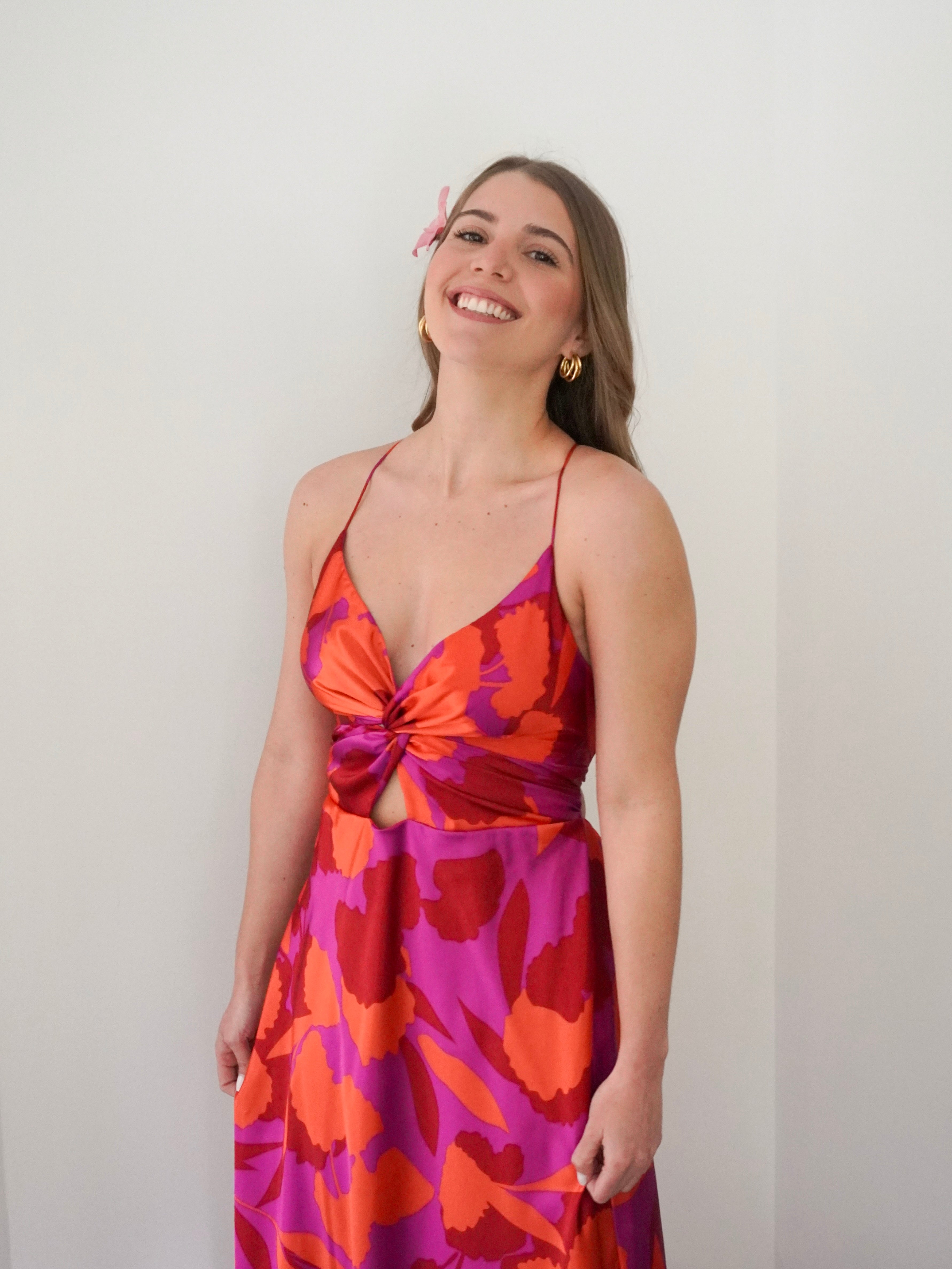 Vestido Luna Fucsia Estampado