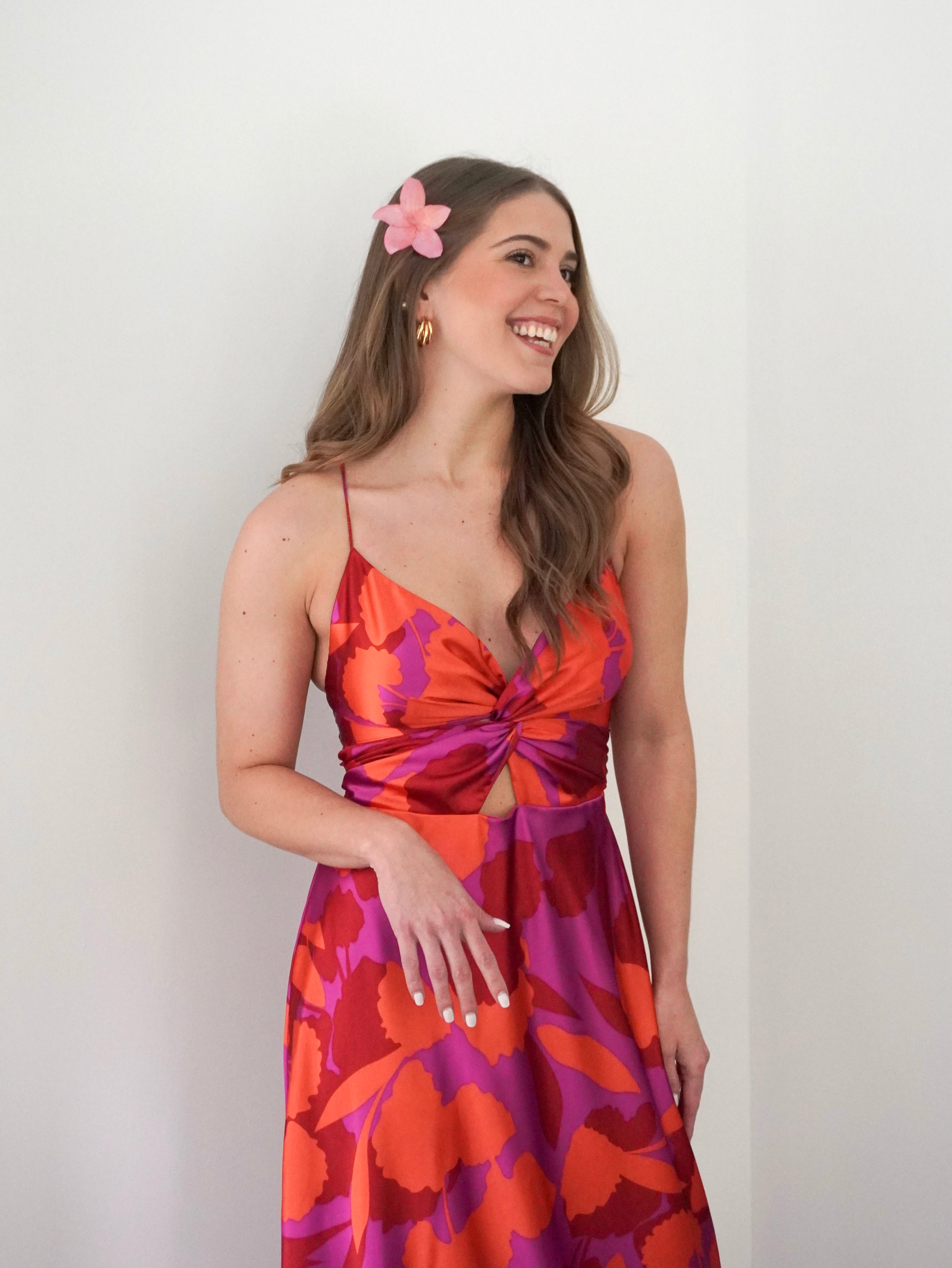 Vestido Luna Fucsia Estampado
