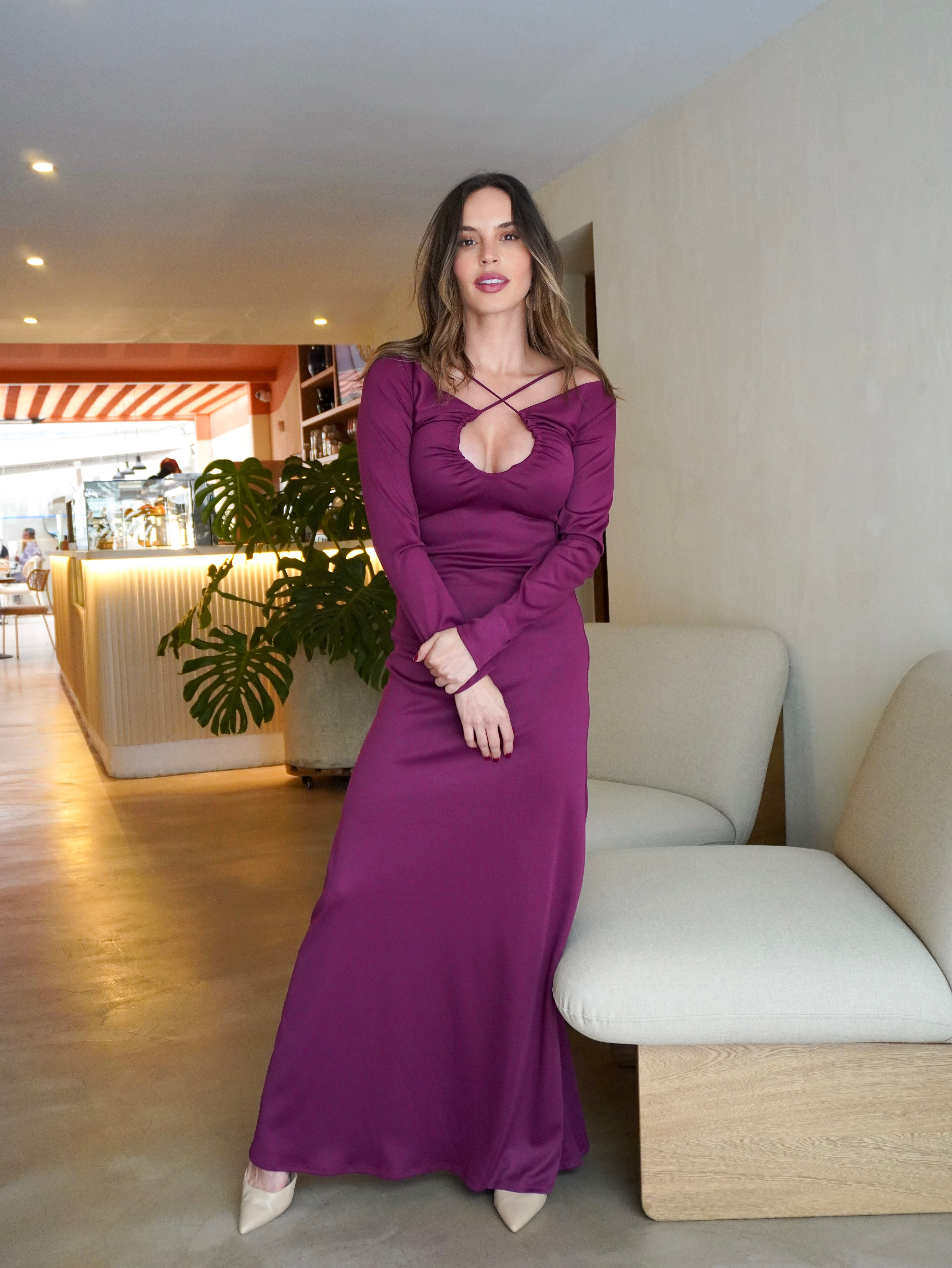 Vestido Ximena Vino