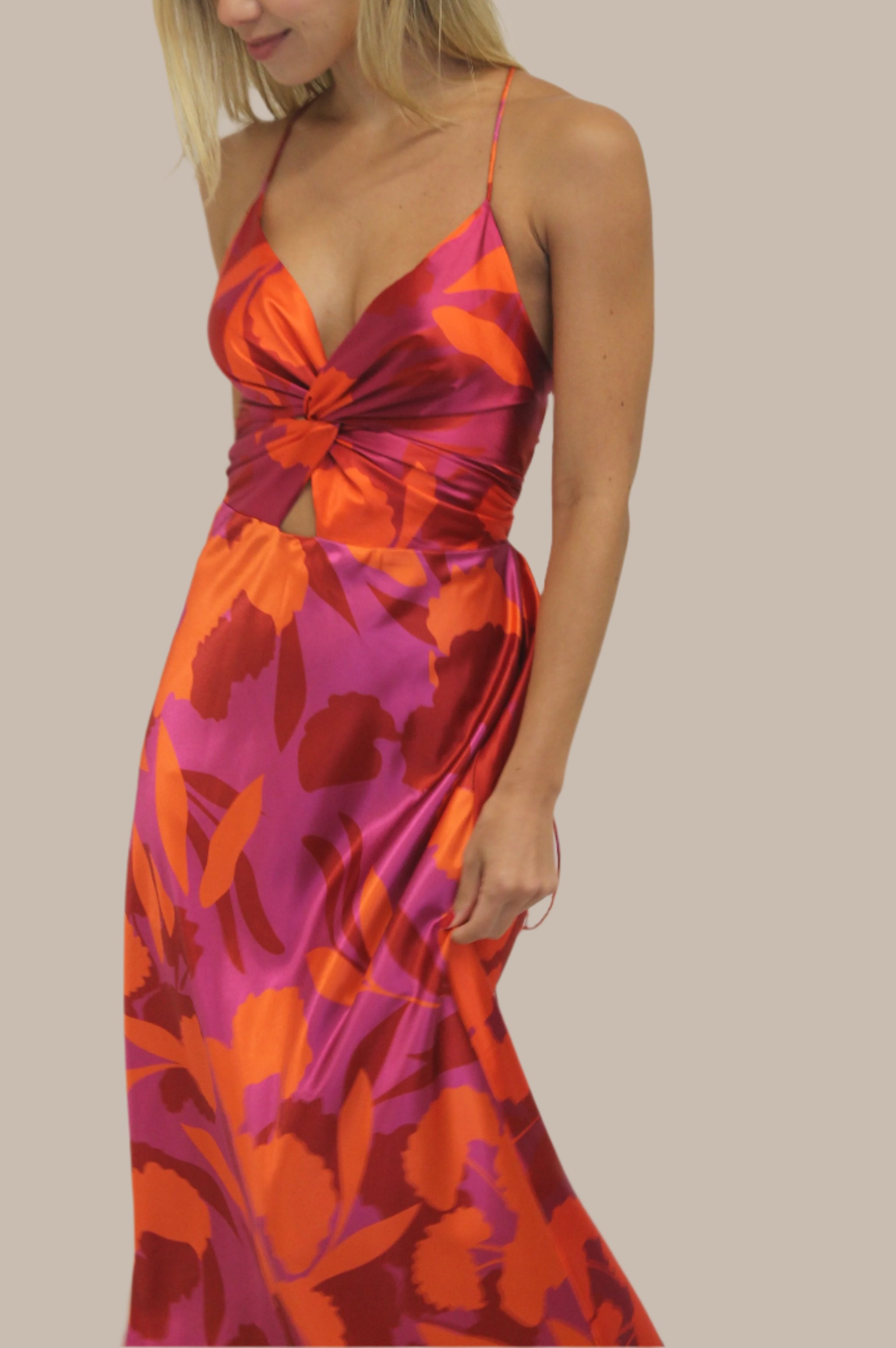 Vestido Luna Fucsia Estampado