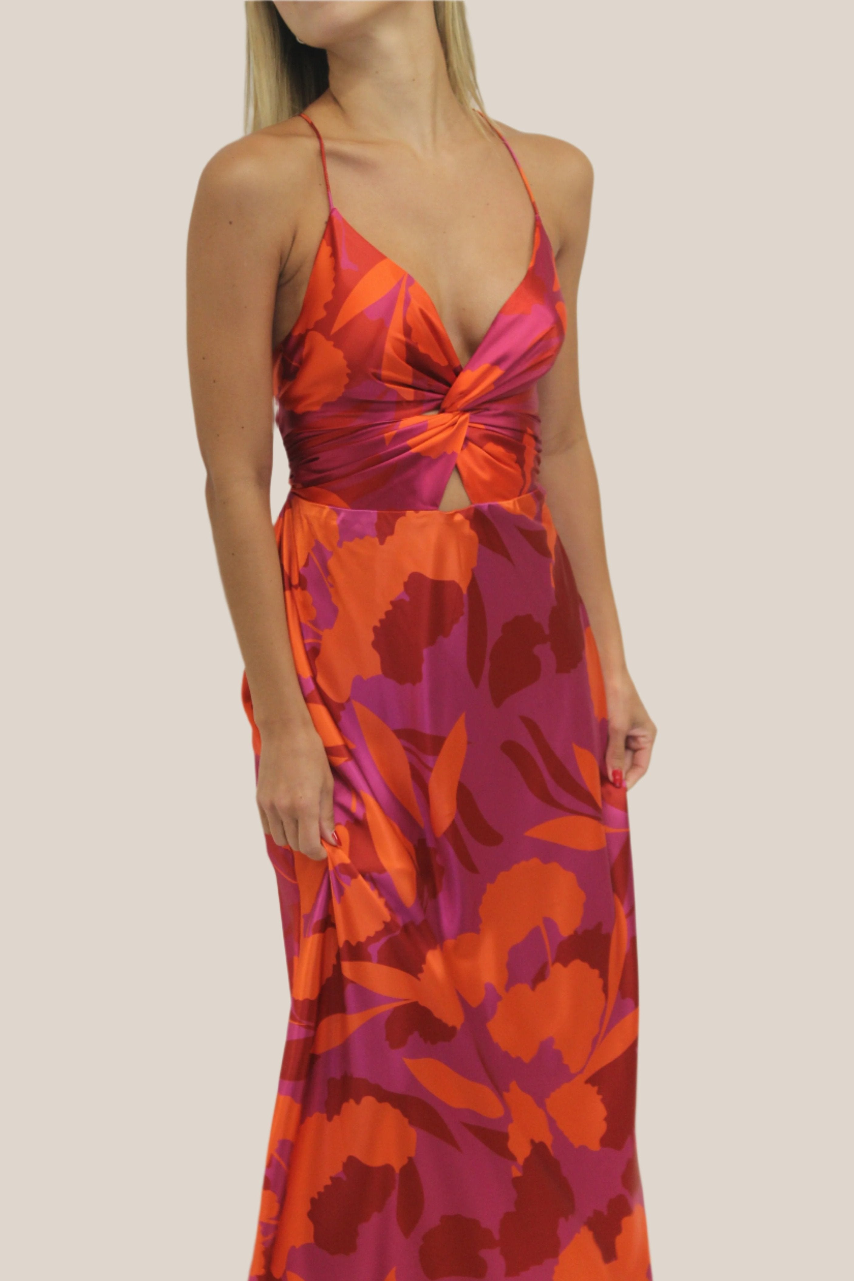 Vestido Luna Fucsia Estampado