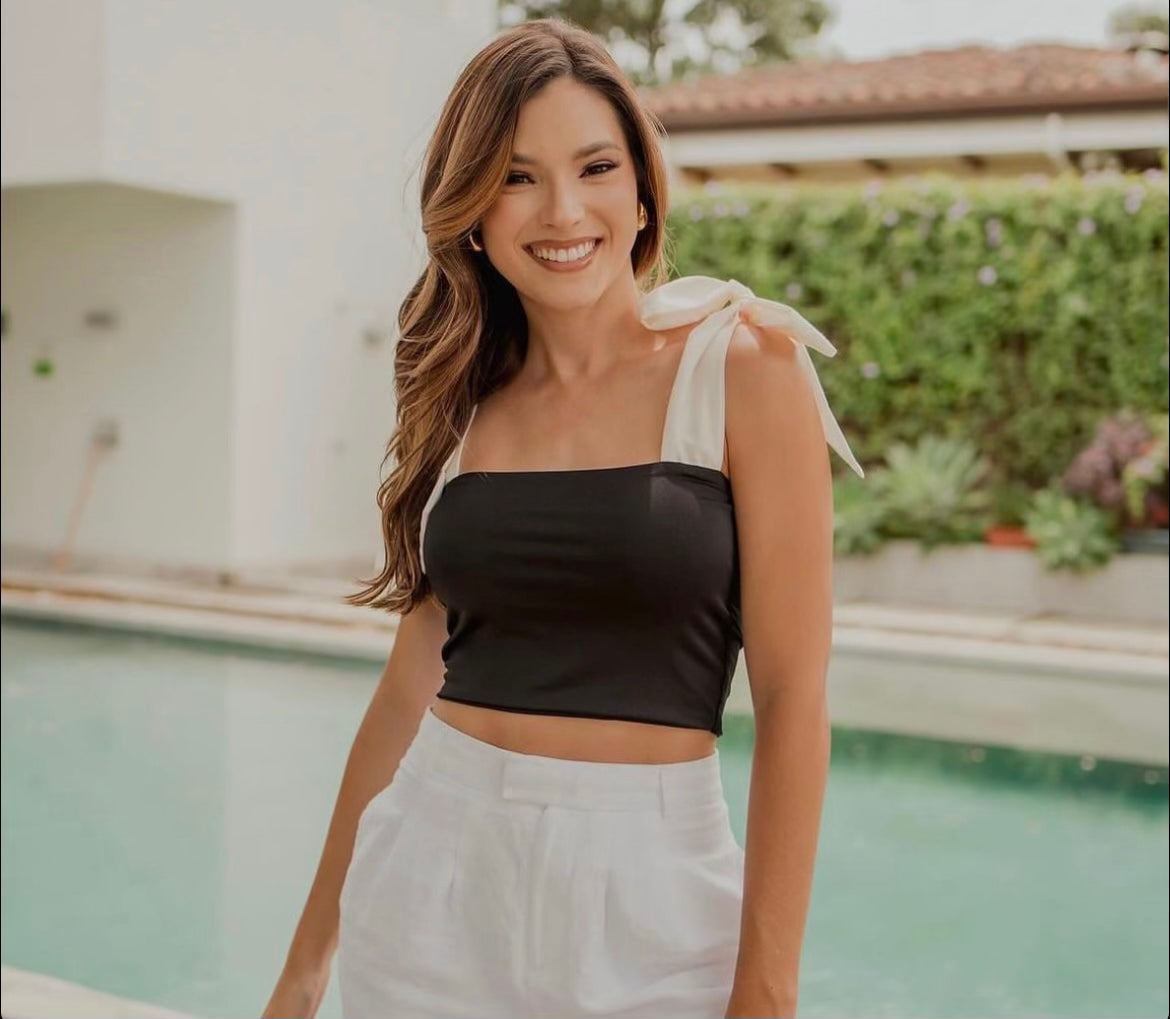 Klarissa Top - Black/Ivory