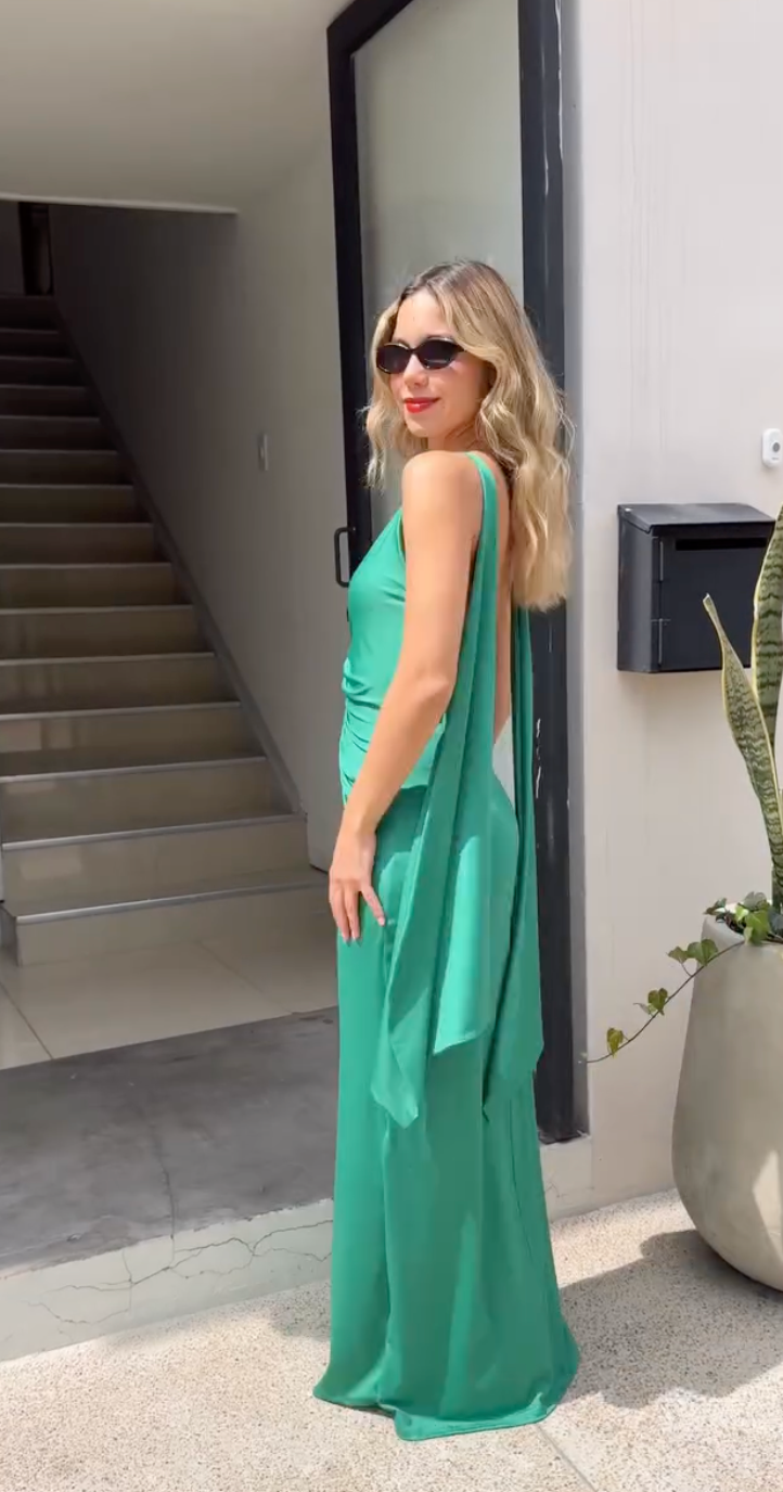 Vestido Erika Verde Esmeralda