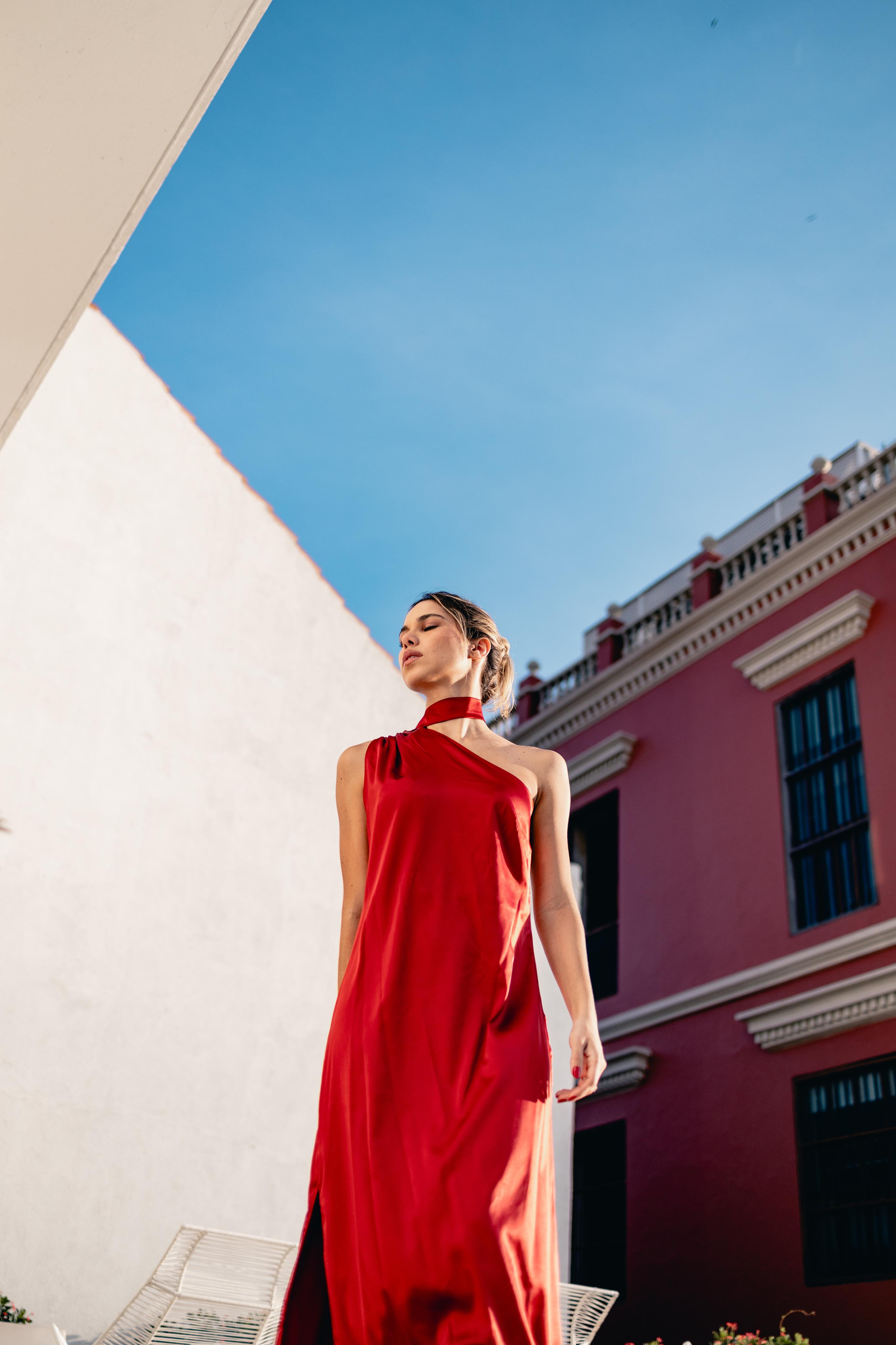 Vestido Atenea - Rojo