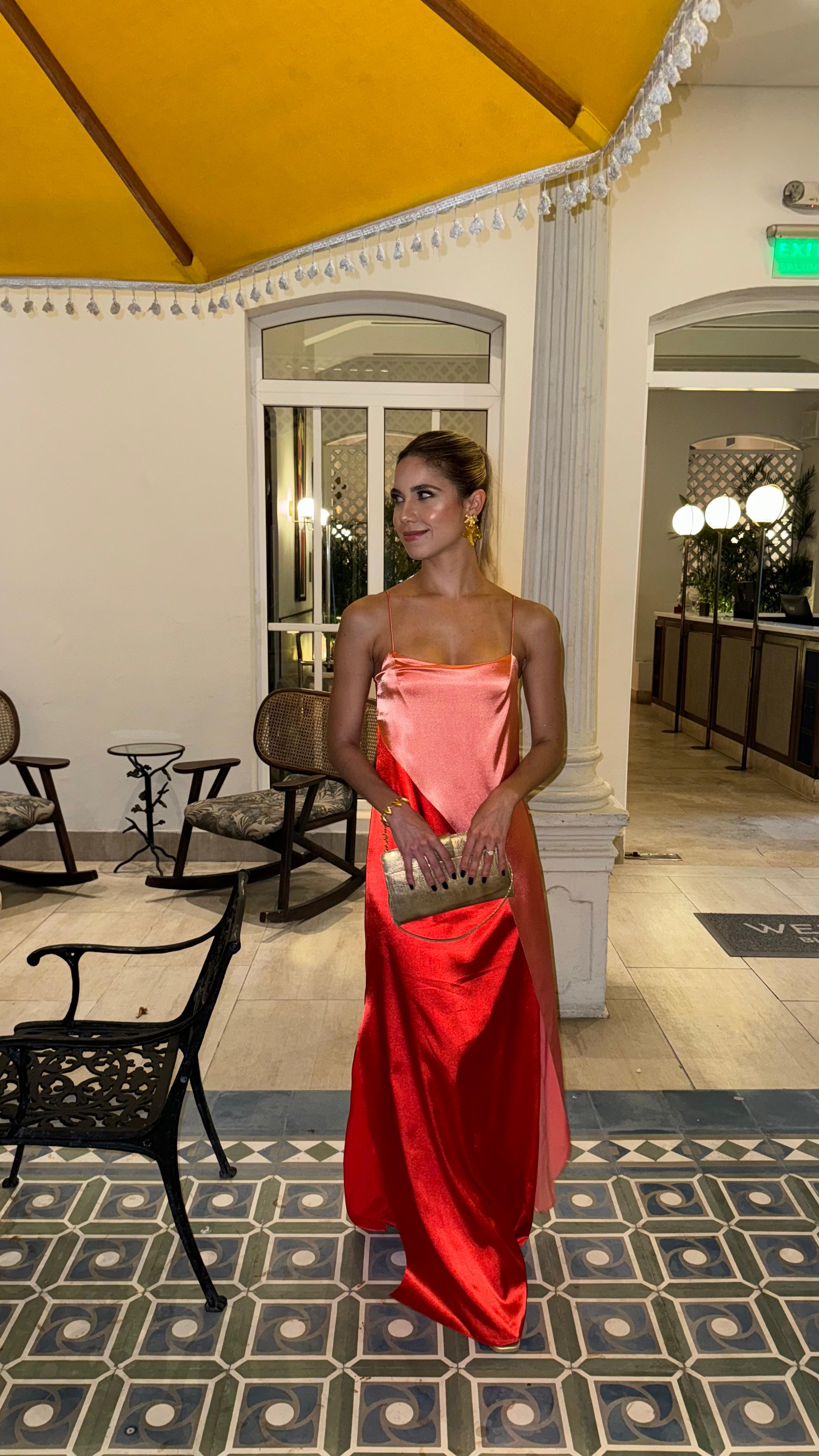 Vestido Cassandra - Rojo/Palorosa
