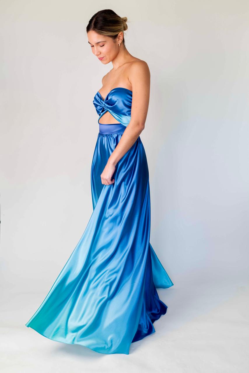 Vestido Barichara - Azul Degradé
