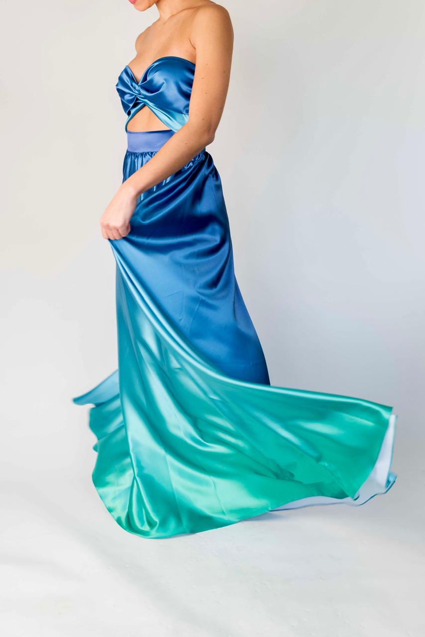 Vestido Barichara - Azul Degradé