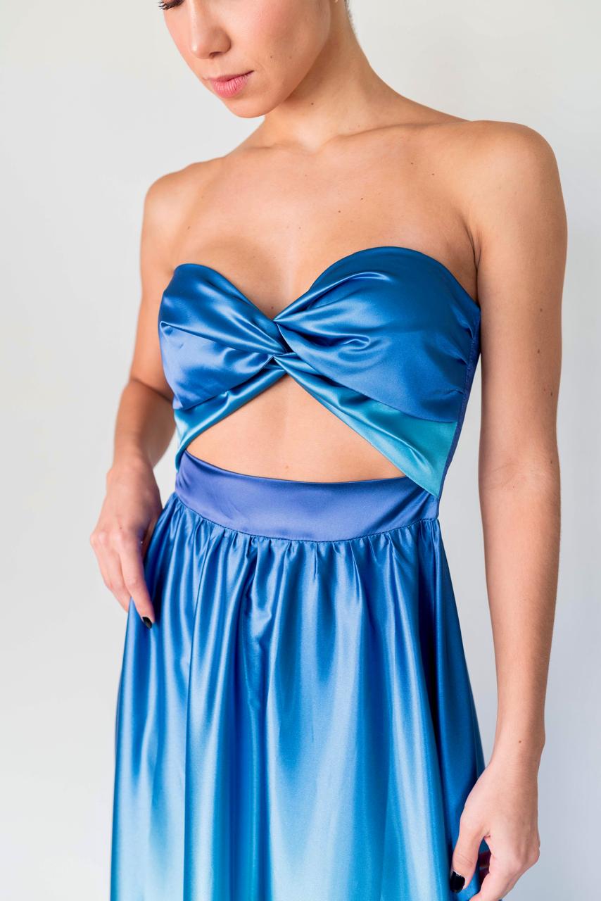 Vestido Barichara - Azul Degradé