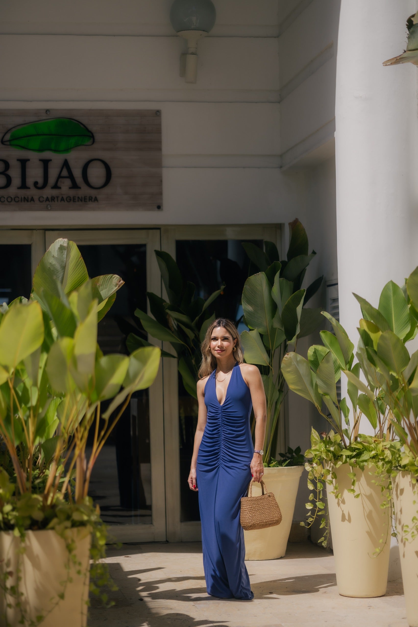 Vestido Erika Azul Cobalto